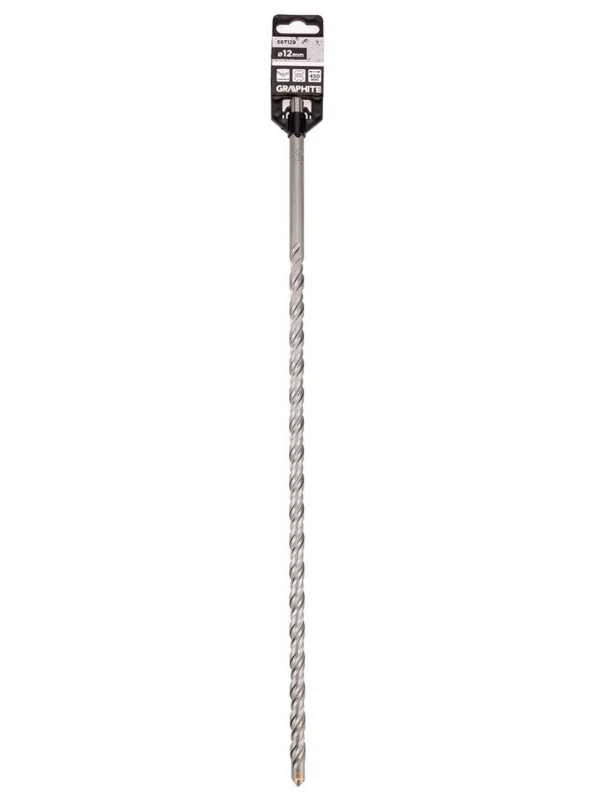 Graphite SDS Plus betoninis grąžtas su dviguba spiralė 12 x 450 mm