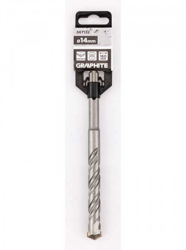 Graphite SDS Plus betoninis grąžtas su dviguba spiralė 14 x 160 mm