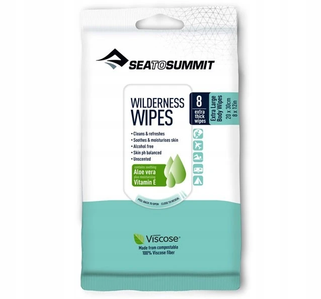 Sea To Summit Wilderness Wipes Extra Large - 8 Pack