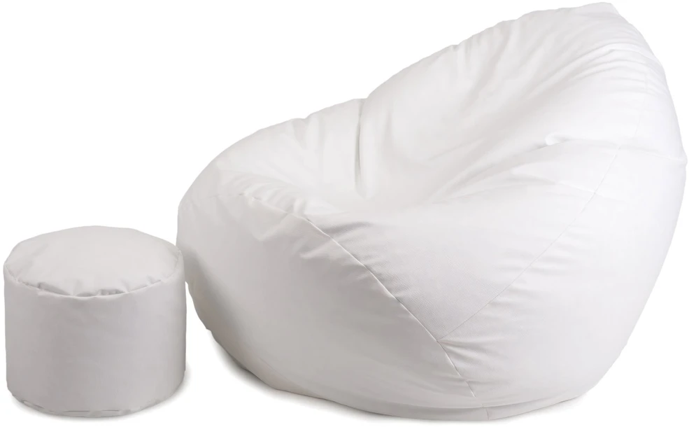Sėdmaišis su pufu Mega Comfort XXL, dirbtinė oda, turkio spalvos
