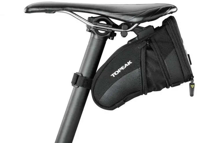 Sėdynės krepšys - TOPEAK - Aero Wedge Pack Medium - Išsiplečiantis - Juodas - 0,98 L