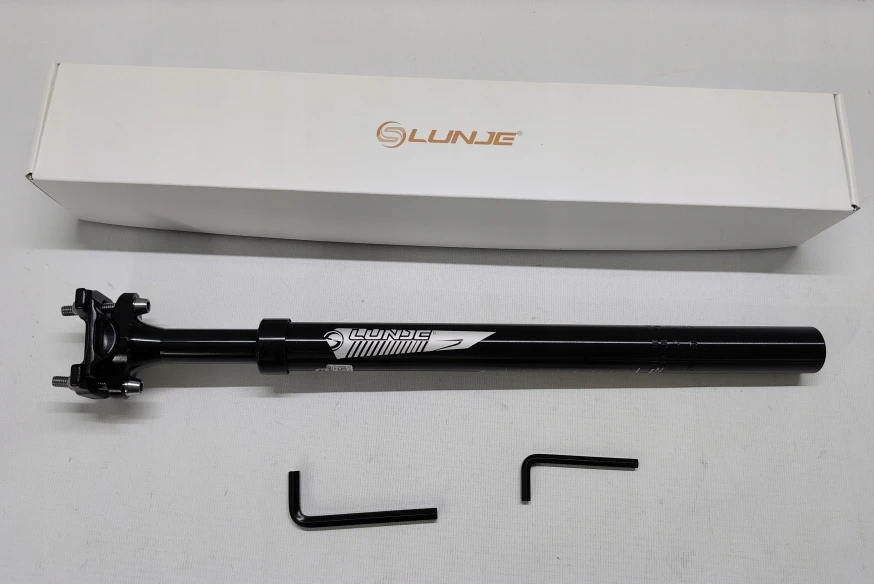 Sėdynės stulpas, aliuminis, juodas 30.9mm/400mm