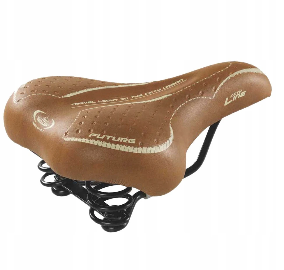 Selle Monte Grappa City Lady rudas dviračio balnelis su spyruoklėmis