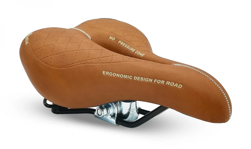 Selle Monte Grappa City Lady rudas dviračio balnelis su spyruoklėmis