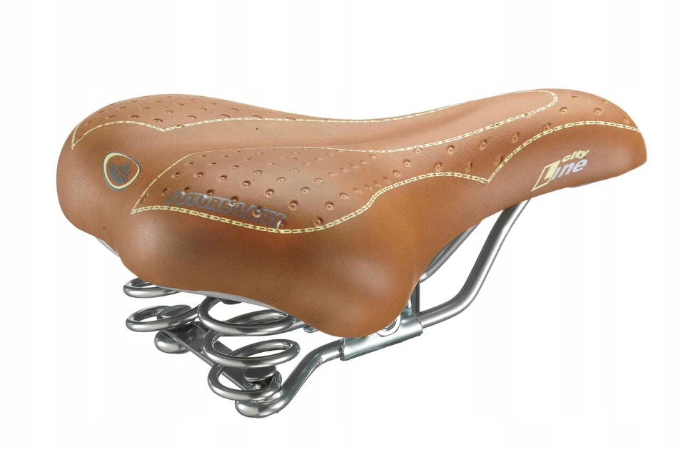 Selle Monte Grappa City Lady rudas dviračio balnelis su spyruoklėmis