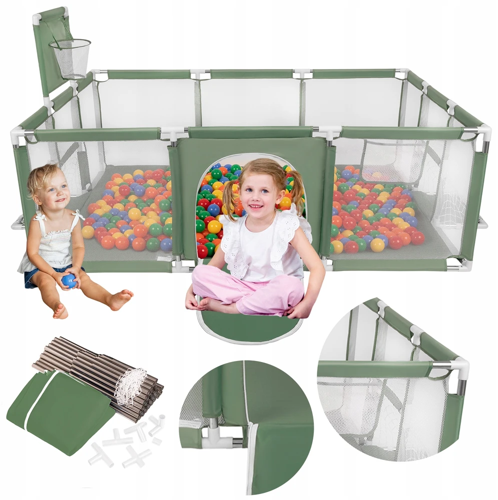 Selonis Kamuoliukų baseinas Baby Big Playground, 100 kamuoliukų