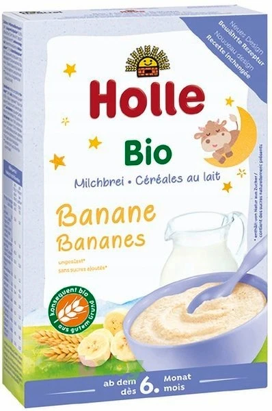 SEMOLA, PIENAS IR BANANAI IŠ 6 MC BIO 250 HOLLE