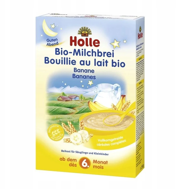 SEMOLA, PIENAS IR BANANAI IŠ 6 MC BIO 250 HOLLE