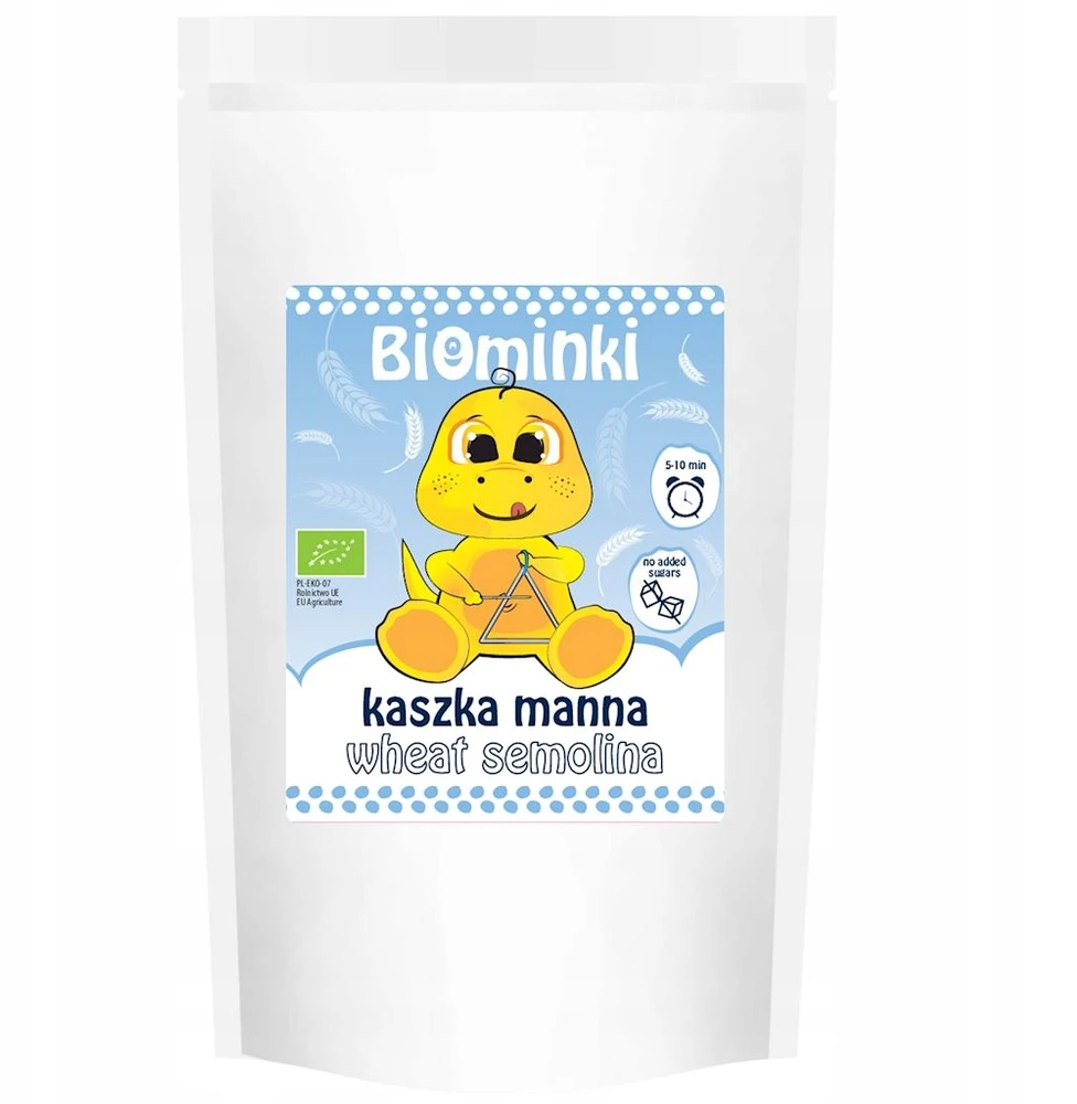 SEmolinos košė be pridėtinio cukraus, ekologiška 200 g BIOMINKI