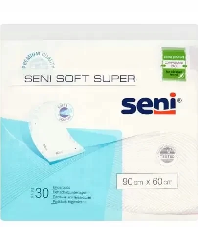 Seni Soft Super higieniniai įklotai 90x60cm 30 vnt