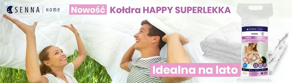 Senna Home Inter Widex Happy Anti-allergic Summer Duvet 155x200 cm, Lightweight 450g, Baltas Polyester Microfiber