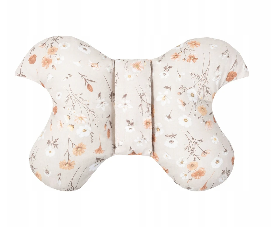 Sensillo BUTTERFLY LOŠTELĖS PAGALVĖ 26X35 BLOOM BEIGE VELVET VEIKLĖ VAIKŲ KĖDĖTYTE