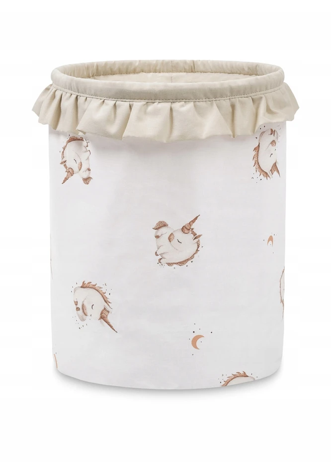 Sensillo DUŻY POJEMNIK NA ZABAWKI KOSZ PRANIE ORGANIZER M UNICORN BEIGE