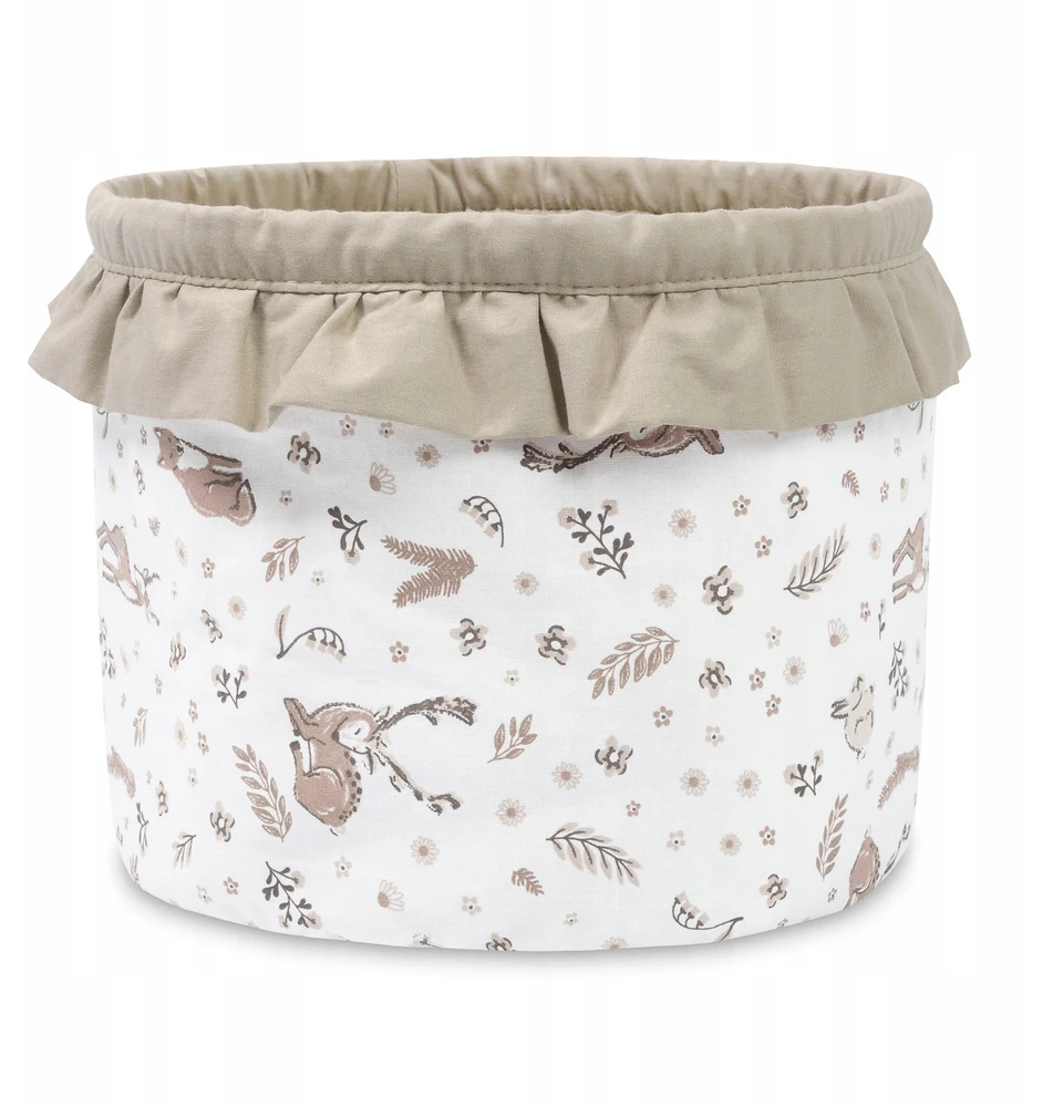 Sensillo DUŻY POJEMNIK NA ZABAWKI KOSZ PRANIE ORGANIZER S FOREST BEIGE
