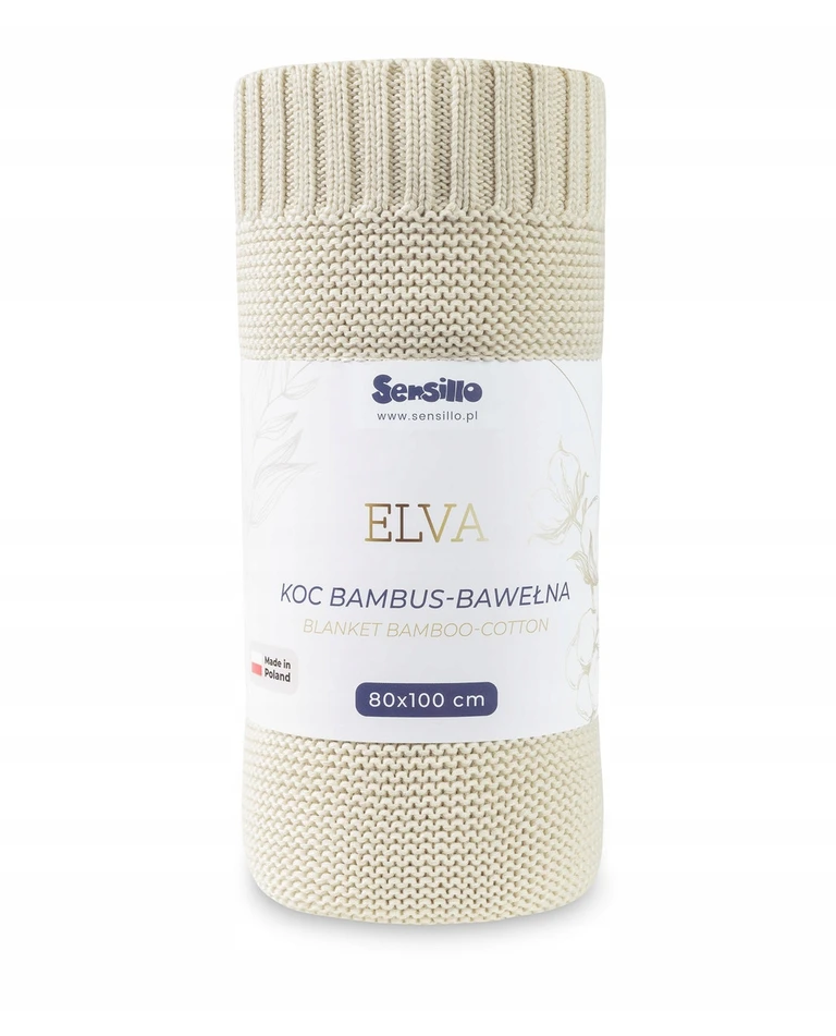 Sensillo KOC DLA DZIECKA ELVA 80X100 WARM BEIGE HIPOALERGICZNY