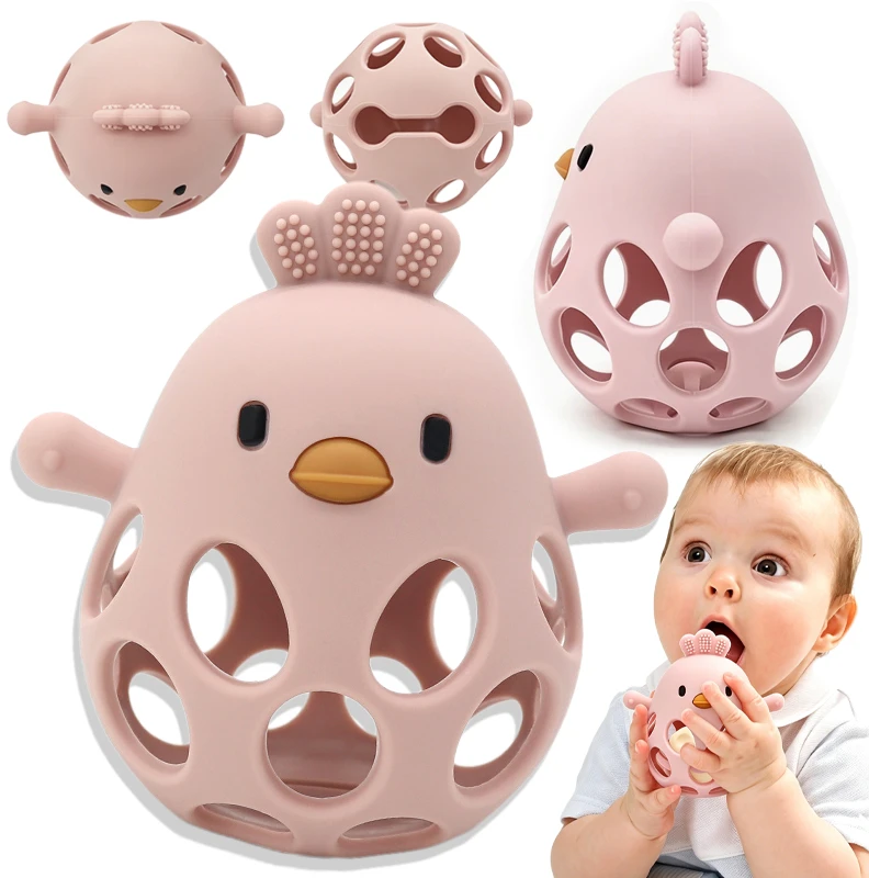 Sensoriniai dantukai kūdikiams – lengvai sugriebiami ir įkandami, minkšti