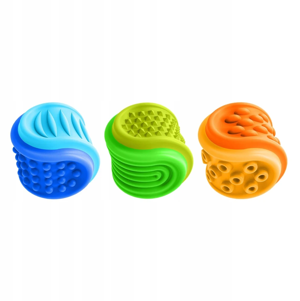 Sensoriniai rotaciniai squishy 2in1 Antistresiniai kamuoliukai Rinkinyje 3 vnt