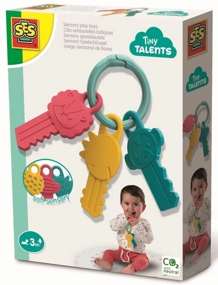 Sensorinis žaislas SES Creative Tiny Talents Raktai 13115