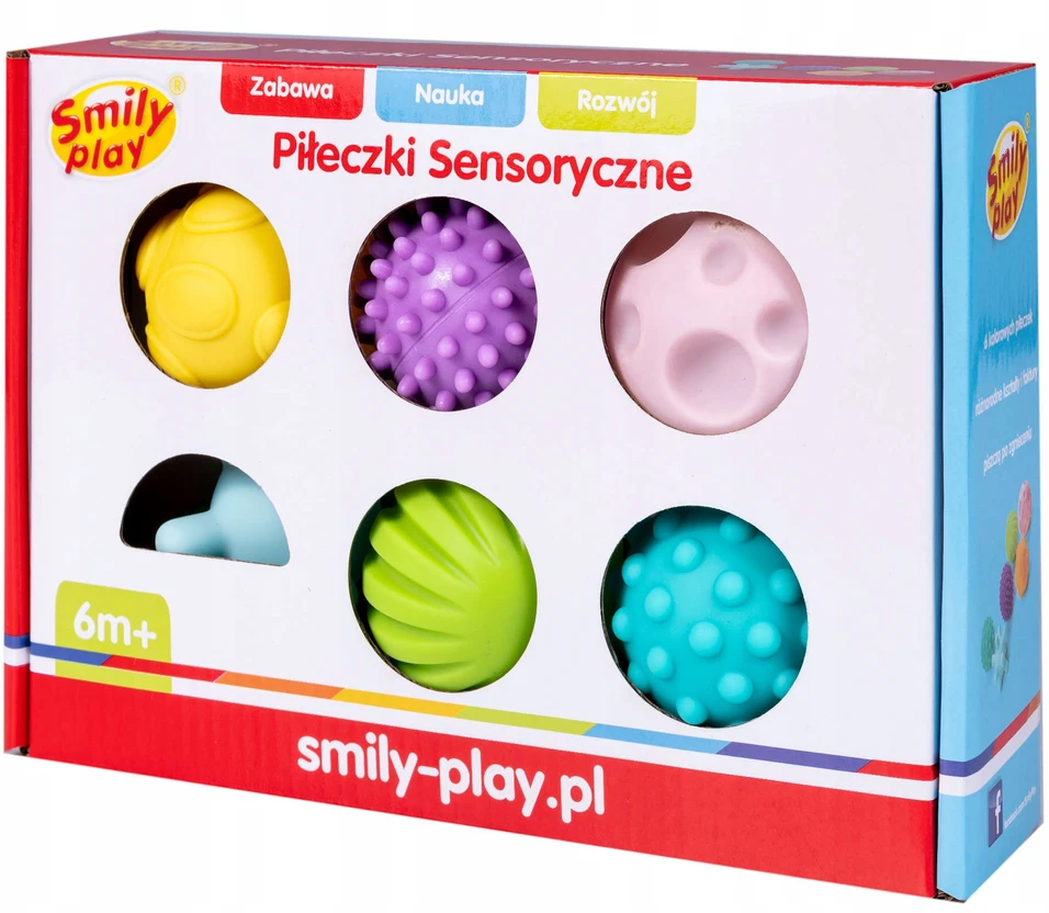 SENSORY RUTULIAI KŪDIKIAMS Smily Play Soft Teethers 6 vnt
