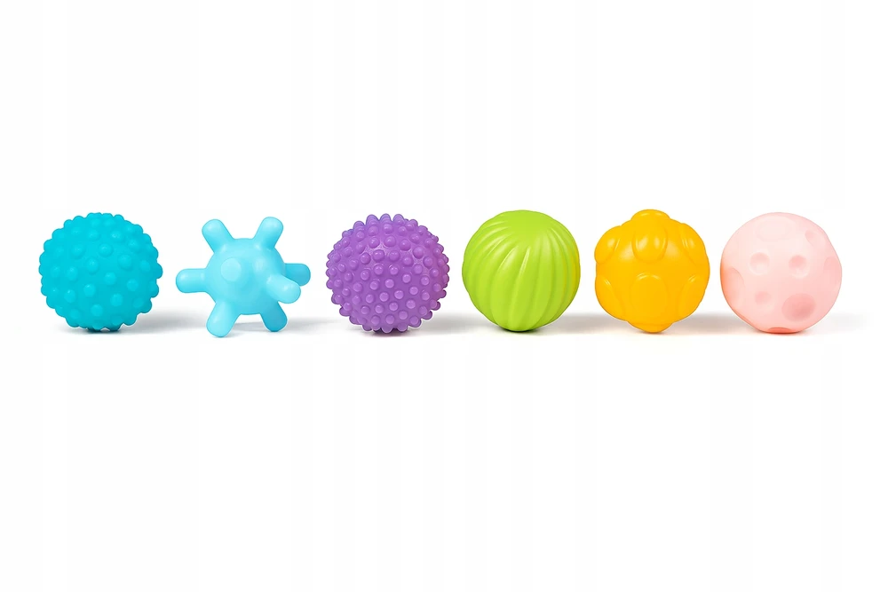 SENSORY RUTULIAI KŪDIKIAMS Smily Play Soft Teethers 6 vnt