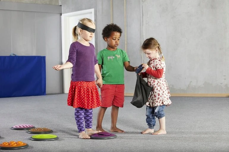Sensoryczne dyski dotykowe ścieżka GONGE komplektas II