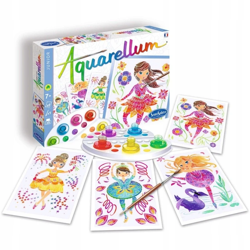 Sentosphere Aquarellum Balerinos 4 paveikslai tapybai ir dažams