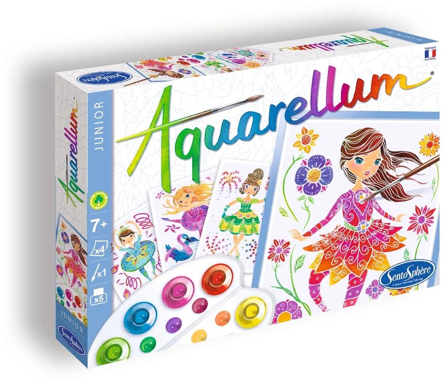 Sentosphere Aquarellum Balerinos 4 paveikslai tapybai ir dažams