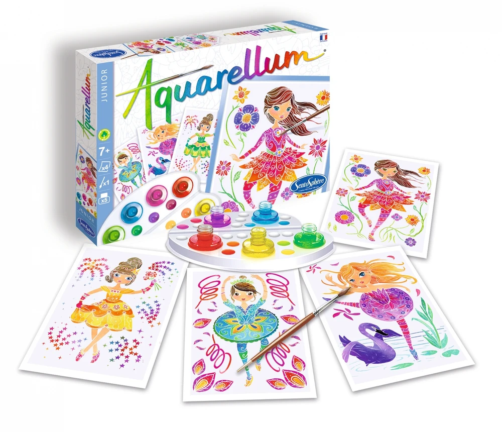Sentosphere Aquarellum Balerinos 4 paveikslai tapybai ir dažams