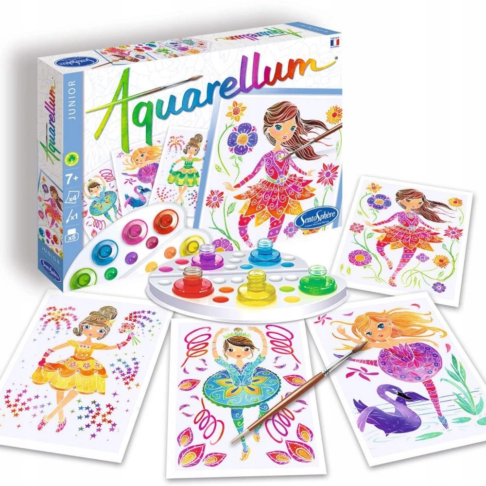 Sentosphere Aquarellum Balerinos 4 paveikslai tapybai ir dažams