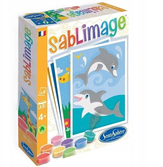 SENTOSPHERE Sablimage Mini tapybos smėliu rinkinys - Egzotiniai gyvūnai