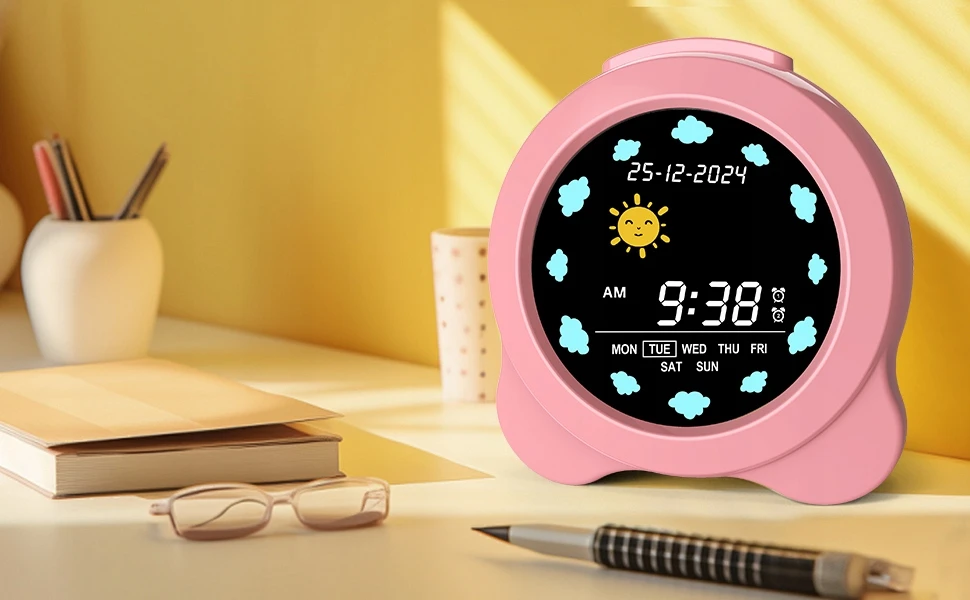Senxingyan BUDZIK ZEGAR LED DLA DZIECI ALARM DRZEMKA Naktinė lempa LED TRENER SNU