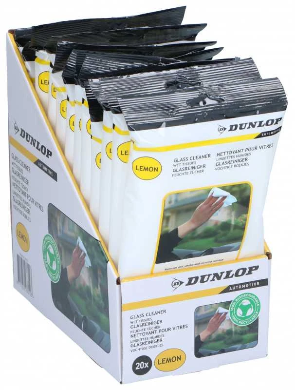 Dunlop Servetėlės stiklų valymui Drėgnos 20 vnt.