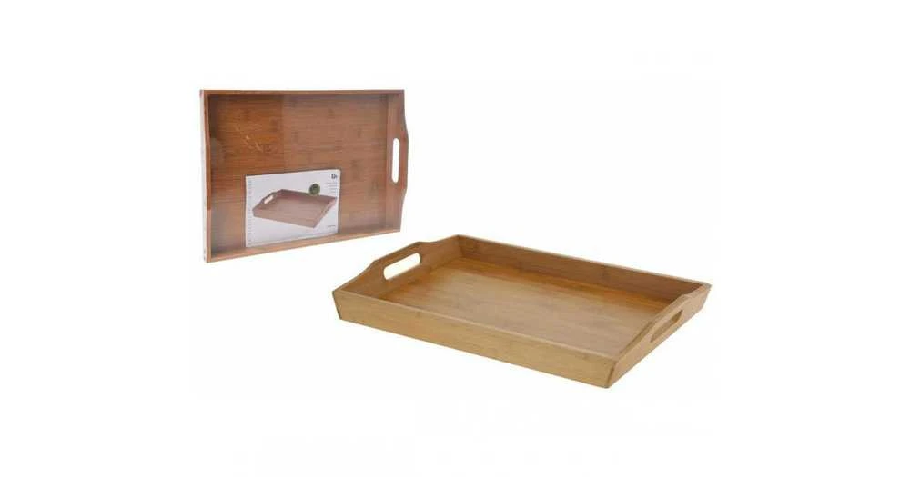 Excellent Houseware Serviravimo padėklas bambukinė 43x29x5 cm