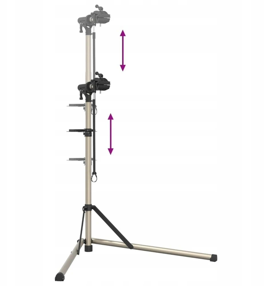 Dviračio remonto stovas, 102-160cm, aliuminis, sulankstomas