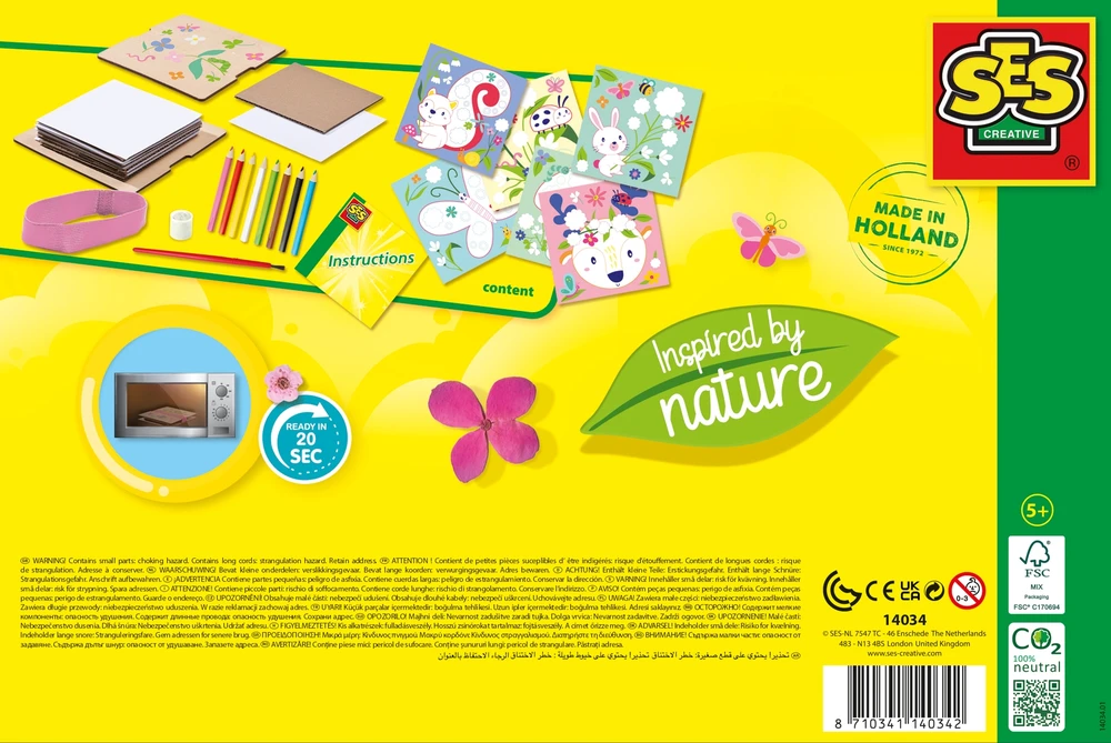 Ses Creative Alltoys Creative rinkinys – reljefinės gėlės, įkvėptos gamtos