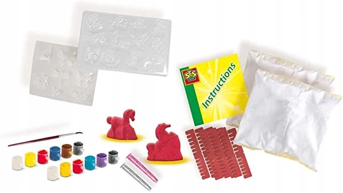 Ses Creative Blizgučių žvėrelių gipsas 3in1 330x250 mm SES NL