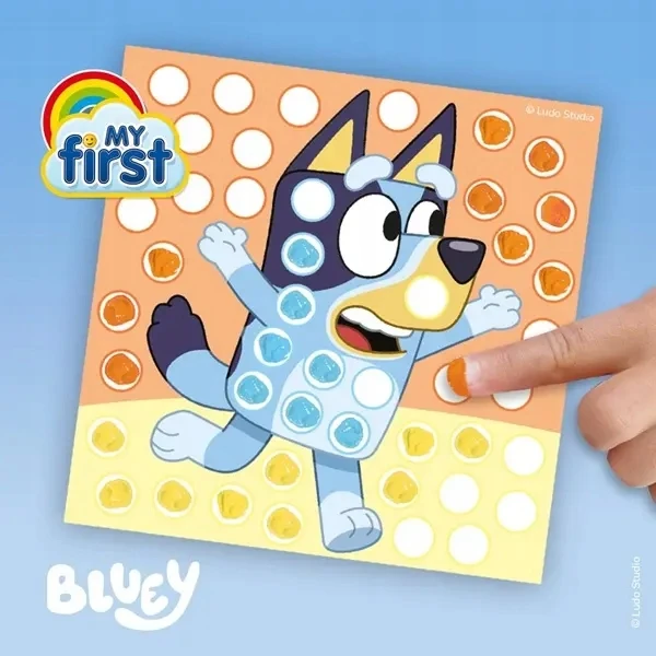 Ses Creative Bluey piešimo pirštais rinkinys vaikams 2+ dažai ir kūrybinės kortelės