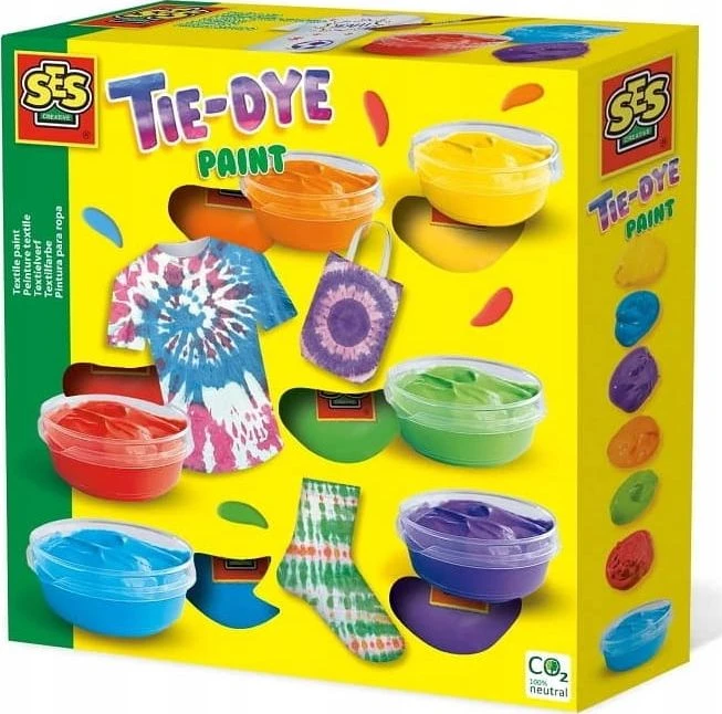 Ses Creative Dažai tekstilei "tie-dye" Ses, 6 spalvos