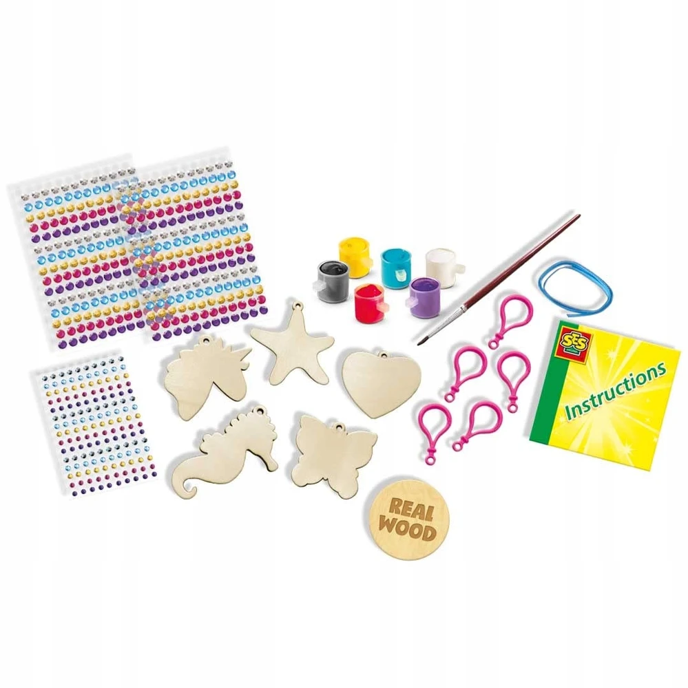 SES Creative – Deimantų tapyba – Mediniai raktų pakabukai – (S14702)