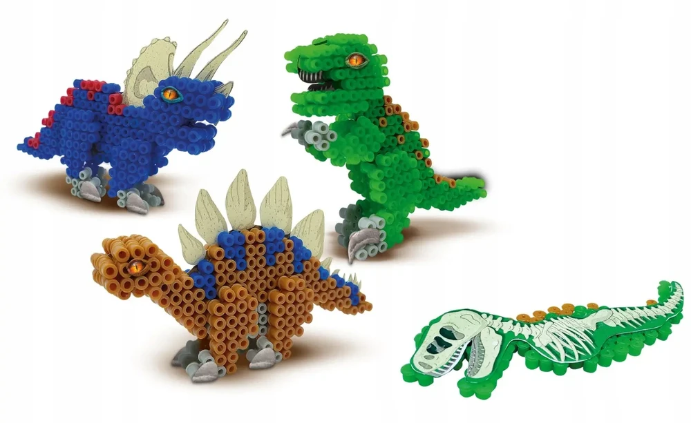 SES Creative – Dinozaurų lyginimo karoliukai – Kūrybinis žaislas 5 metų ir vyresniems vaikams