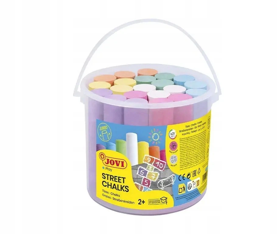 Ses Creative Spalvota kreida JOVI Classcolor Street, kibirėlyje, 7 spalvos, 20 kreidelių