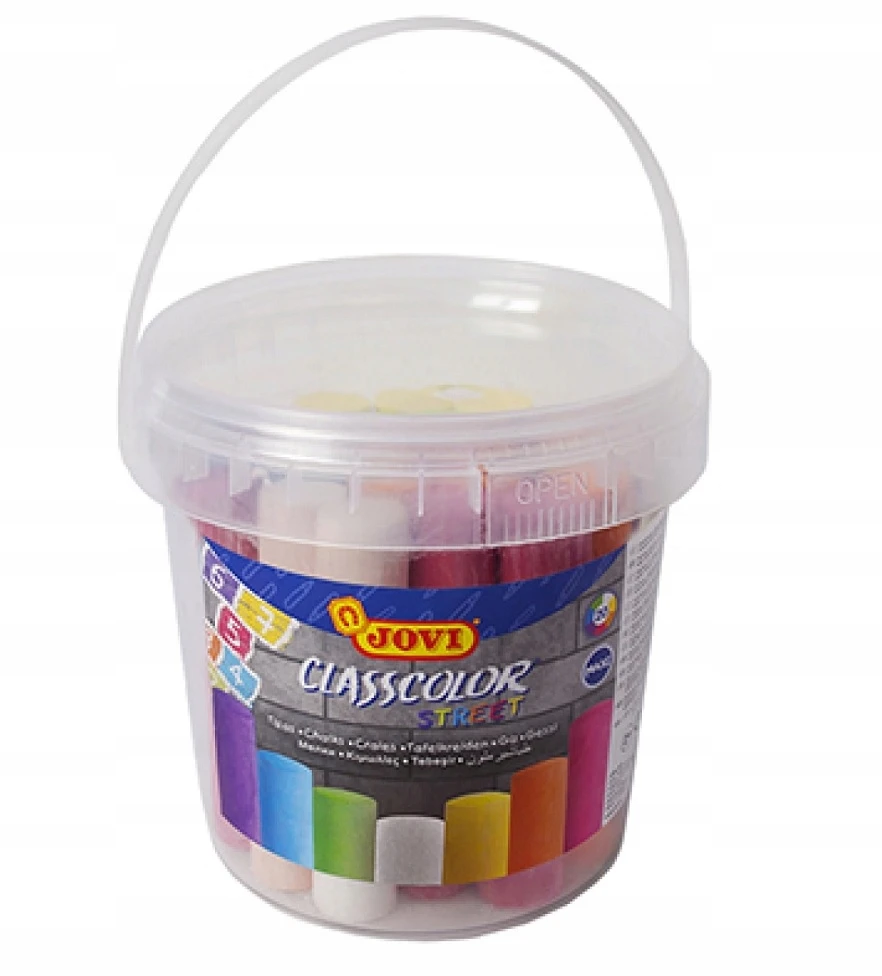 Ses Creative Spalvota kreida JOVI Classcolor Street, kibirėlyje, 7 spalvos, 20 kreidelių