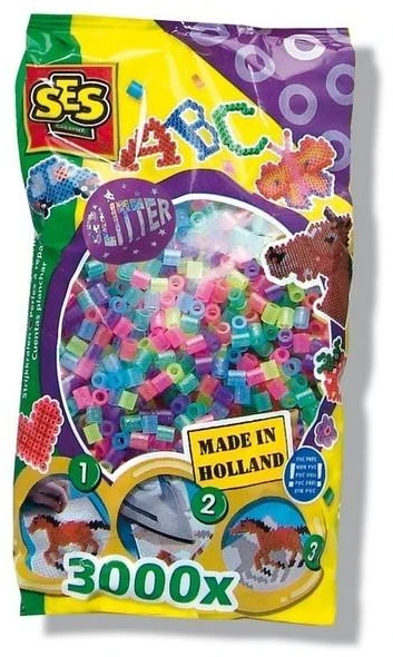 Ses Creative neoniniai lydomi karoliukai 5m+
