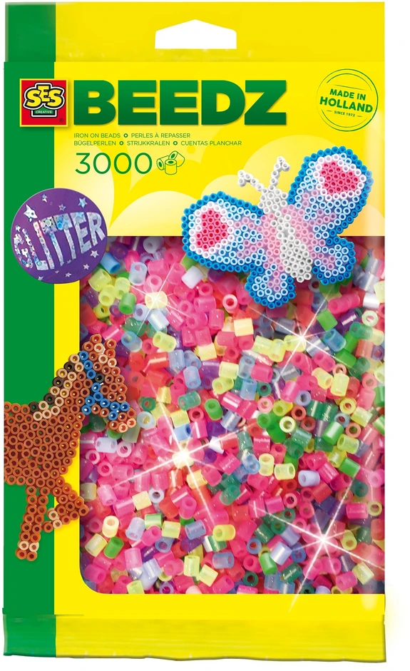 Ses Creative neoniniai lydomi karoliukai 5m+