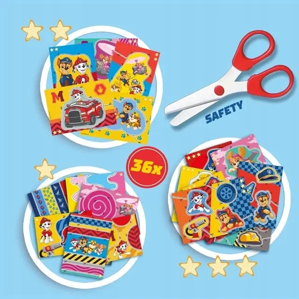 Ses Creative PAW Patrol Mokausi žirklėmis pjauti saugias 36 3+ korteles