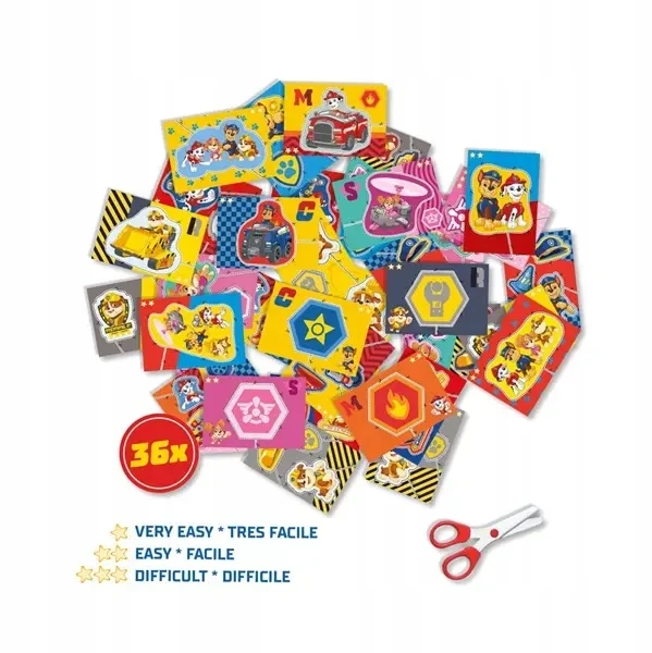Ses Creative PAW Patrol Mokausi žirklėmis pjauti saugias 36 3+ korteles