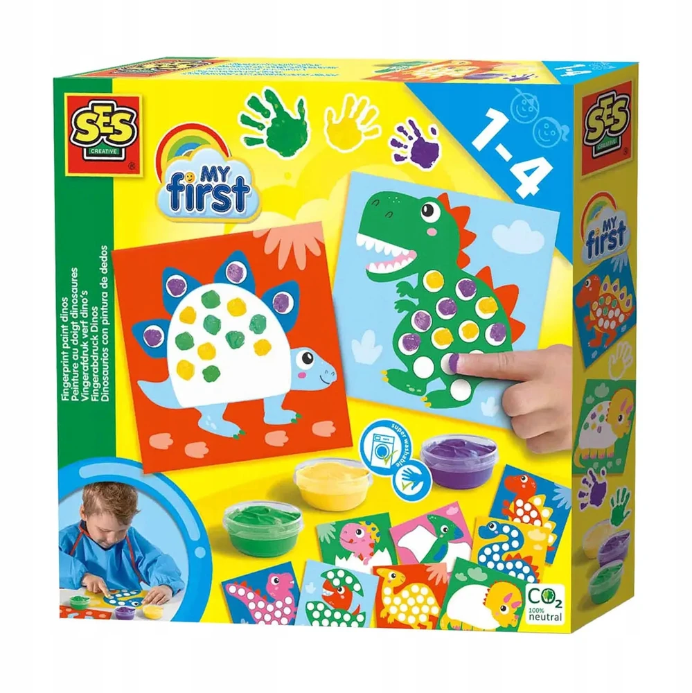 Ses Creative SES pirštų tapyba dinozaurai 14442 44425