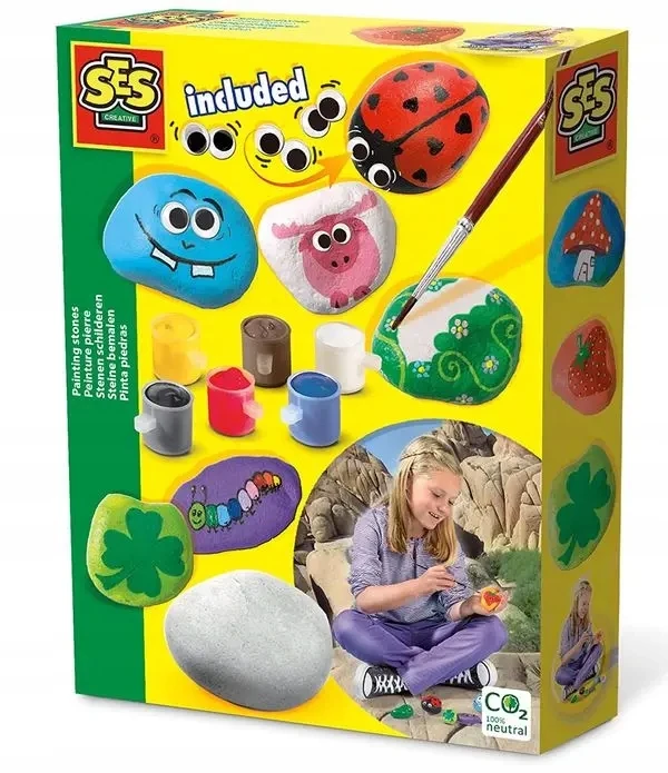 Ses Creative Ses Rinkinys akmenų tapybai su dažais