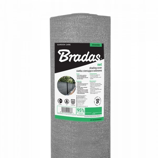 Šešėlių tinklas 95% 1,2x50m 160g PILKA