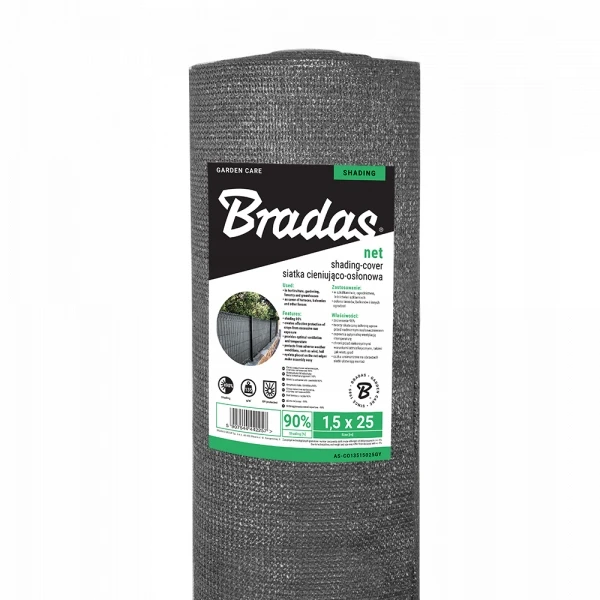 Šešėlių tinklas 95% 1,5x10m 200g PILKA